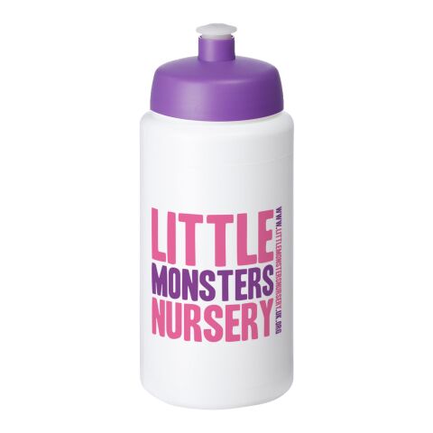 Baseline® Plus grip 500 ml Sportflasche mit Sportdeckel transparent-lila | ohne Werbeanbringung | Nicht verfügbar | Nicht verfügbar