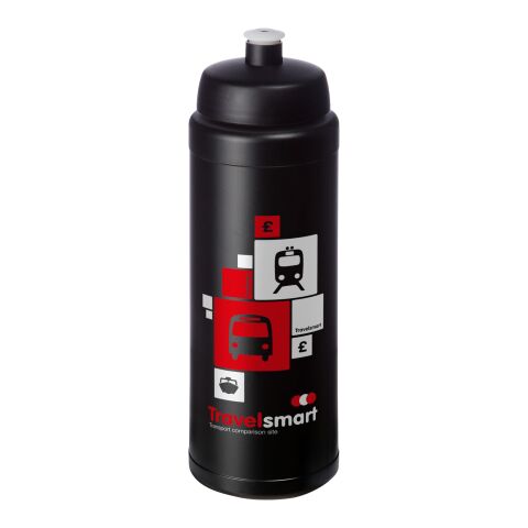 Werbeartikel Baseline Plus grip 750 ml Sportflasche mit Sportdeckel – schwarz – mit Logo bedruckt