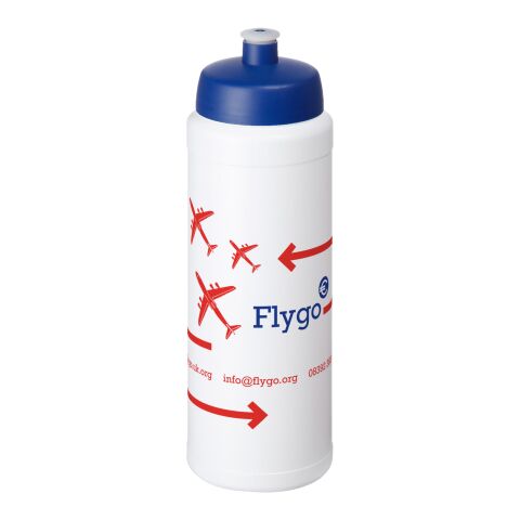 Sport-Werbemittel Baseline Plus Trinkflasche – transparent-blau – mit Logo bedruckt 750 ml HDPE Kunststoff auslaufsicher für Sportevents