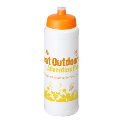 Baseline® Plus 750 ml Flasche mit Sportdeckel weiss-orange | ohne Werbeanbringung | Nicht verfügbar | Nicht verfügbar