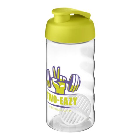 Werbeartikel H2O Active Bop 500 ml Shakerflasche – limone-transparent – mit Logo bedruckt