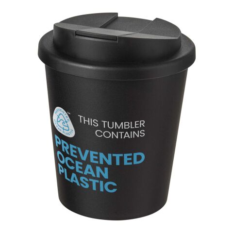 Kundengeschenk Kaffee to go Becher Americano® Espresso POP – schwarz – mit Logo bedruckt 250 ml nachhaltiger Mehrwegbecher für Events