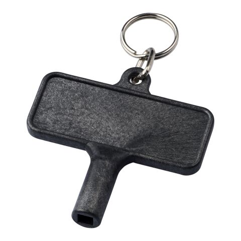 Largo Kunststoff-Heizkörperschlüssel mit Schlüsselanhänger Standard | schwarz | ohne Werbeanbringung | Nicht verfügbar | Nicht verfügbar