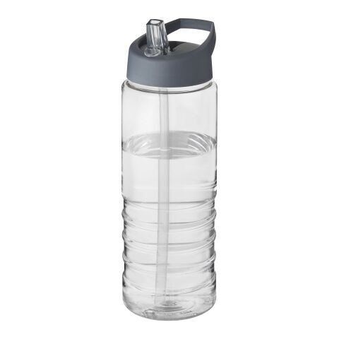 H2O Treble 750 ml Sportflasche mit Ausgussdeckel weiß-storm grey | ohne Werbeanbringung | Nicht verfügbar | Nicht verfügbar