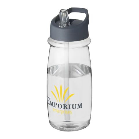 H2O Pulse 600 ml Sportflasche mit Ausgussdeckel transparent-storm grey | ohne Werbeanbringung | Nicht verfügbar | Nicht verfügbar