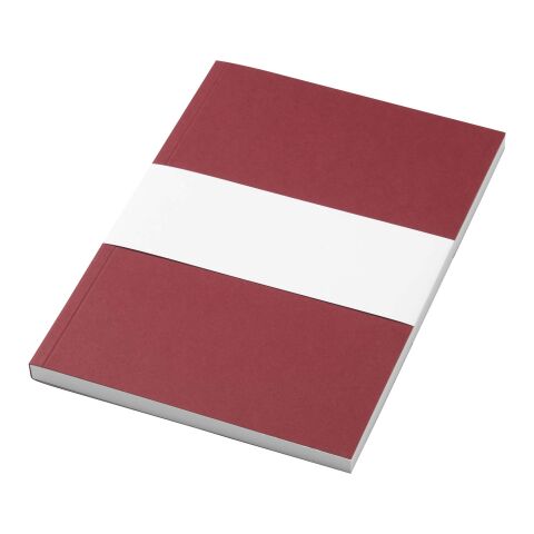 Nachhaltiger Werbeartikel Novella Austen A5 Softcover Notizbuch – rot – 100 Seiten – mit Logo bedruckt