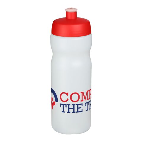 Baseline® Plus 650 ml Sportflasche mit auslaufsicherem Deckel rot-weiss | ohne Werbeanbringung | Nicht verfügbar | Nicht verfügbar