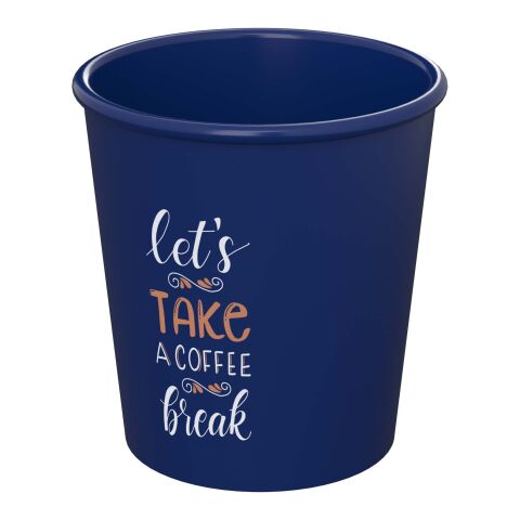 Werbeartikel Americano Piccolo 100 ml Espresso-Mehrwegbecher stapelbar & recycelbar kompakt ideal für Events – blau – mit Logo bedruckt