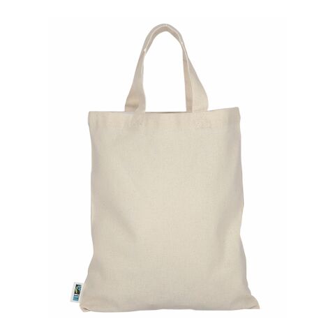 Fairtrade-Baumwolltasche Apothekertasche beige | ohne Werbeanbringung | ohne Werbeanbringung