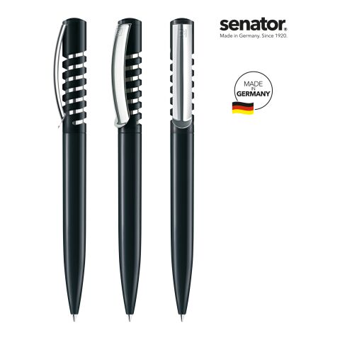 senator New Spring Polished MC Druckkugelschreiber schwarz | ohne Werbeanbringung | ohne Werbeanbringung | Nicht verfügbar | Nicht verfügbar