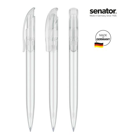 senator Challenger Frosted Druckkugelschreiber weiß | 1-farbiger Siebdruck o. Tampondruck | Nicht verfügbar | Nicht verfügbar | Nicht verfügbar | Nicht verfügbar