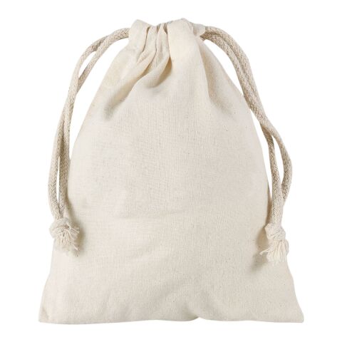 Baumwoll-Zuziehbeutel 15x20 cm beige | ohne Werbeanbringung | ohne Werbeanbringung