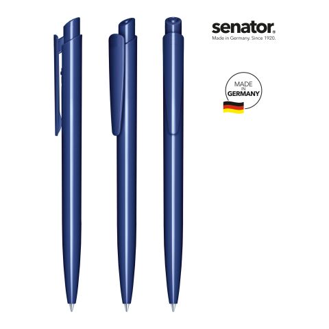 senator Dart Polished Druckkugelschreiber Marineblau | ohne Werbeanbringung | ohne Werbeanbringung | Nicht verfügbar