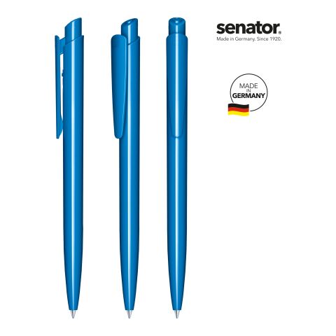 Werbeartikel senator Dart Polished Druckkugelschreiber – königsblau – mit Logo bedruckt