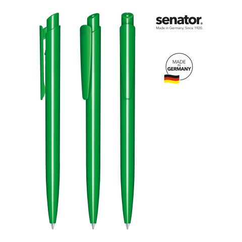 Werbeartikel senator Dart Polished Druckkugelschreiber – grün – mit Logo bedruckt
