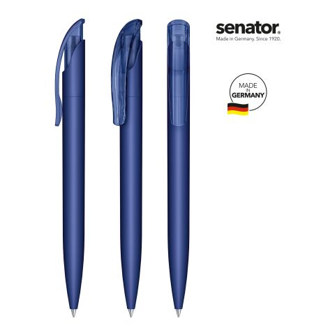 senator Challenger Soft Touch Druckkugelschreiber Marineblau | ohne Werbeanbringung | ohne Werbeanbringung | Nicht verfügbar | Nicht verfügbar