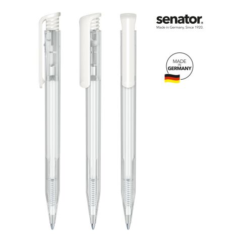 Senator SUPER HIT clear Kugelschreiber weiß | ohne Werbeanbringung | ohne Werbeanbringung | Nicht verfügbar