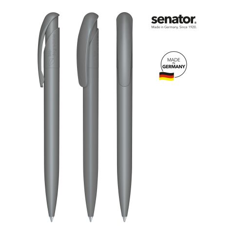 Werbeartikel senator Nature Plus Matt   Druckkugelschreiber – anthrazit – mit Logo bedruckt