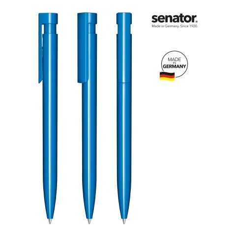 Firmengeschenk senator Liberty Polished – schwarz – mit Logo bedruckt Marken-Kugelschreiber hochwertig für Geschäftspartner