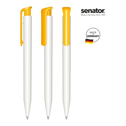 Senator SUPER HIT BASIC polished Kugelschreiber weiß-gelb | Nicht verfügbar | Nicht verfügbar | Nicht verfügbar | ohne Werbeanbringung | ohne Werbeanbringung | Nicht verfügbar