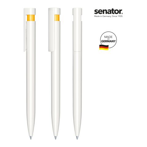 Senator LIBERTY BASIC polished Kugelschreiber weiß-gelb | Nicht verfügbar | ohne Werbeanbringung | Nicht verfügbar | ohne Werbeanbringung | Nicht verfügbar