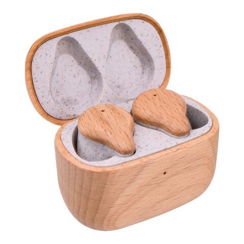 Prixton TWS163 Bluetooth® Ohrhörer Standard | holz | ohne Werbeanbringung | Nicht verfügbar | Nicht verfügbar