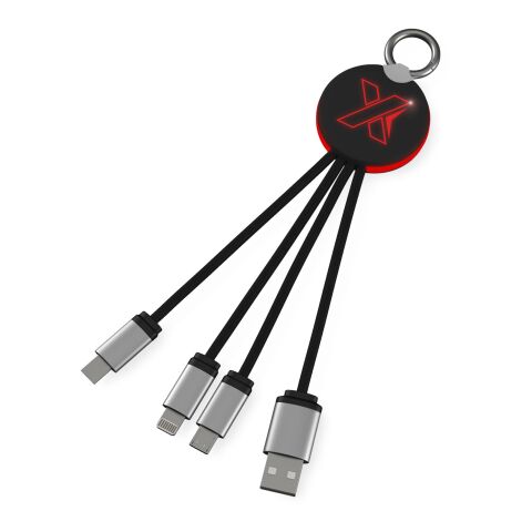 SCX.design C16 Kabel mit Leuchtlogo Standard | rot-schwarz | ohne Werbeanbringung | Nicht verfügbar | Nicht verfügbar