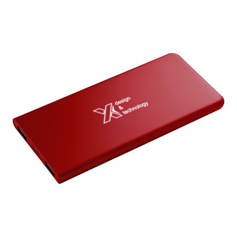 SCX.design P15 5000 mAh Powerbank mit Leuchtlogo Standard | Mid red | ohne Werbeanbringung | Nicht verfügbar | Nicht verfügbar