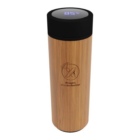 SCX.design D11 500 ml Smart Flasche aus Bambus mit Leuchtlogo Standard | holz | ohne Werbeanbringung | Nicht verfügbar | Nicht verfügbar