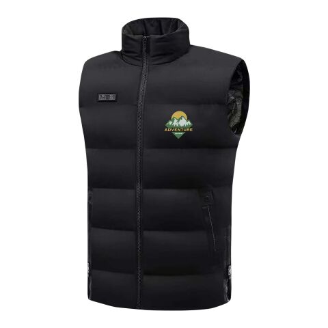 Werbeartikel SCX.design G01 Thermoweste mit Wärmefunktion und Powerbank – schwarz – L – mit Logo bedruckt