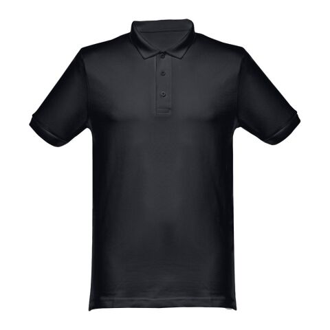 THC MONACO. Herren Poloshirt schwarz