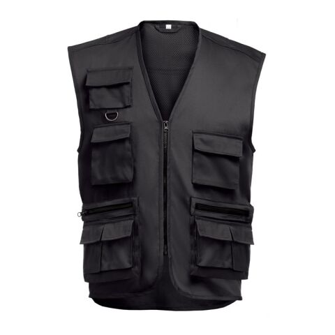 THC PIXEL. Weste (200 g/m²) aus Polyester und Baumwolle schwarz | ohne Werbeanbringung | Nicht verfügbar | Nicht verfügbar | Nicht verfügbar