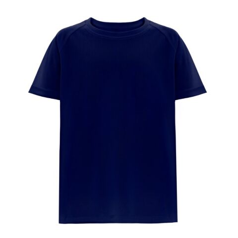 Werbeartikel T-Shirt THC MOVE KIDS – dunkelblau – mit Logo bedruckt Gr. 4-12