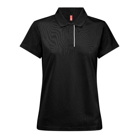 THC DYNAMIC WOMEN. Technisches Poloshirt für Damen schwarz