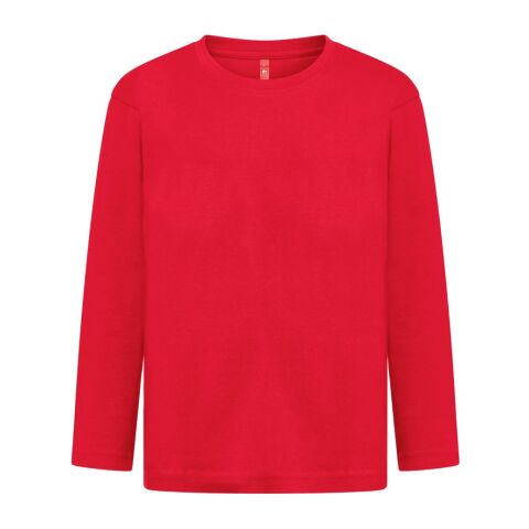 Teamkleidung Langarmshirt THC BUCHAREST KIDS – rot – nachhaltig mit Logo bedruckt Gr. 2-12