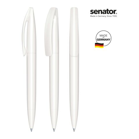 Senator BRIDGE polished Kugelschreiber weiß | ohne Werbeanbringung | Nicht verfügbar | ohne Werbeanbringung