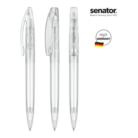 Senator BRIDGE clear Kugelschreiber weiß | ohne Werbeanbringung | Nicht verfügbar | ohne Werbeanbringung