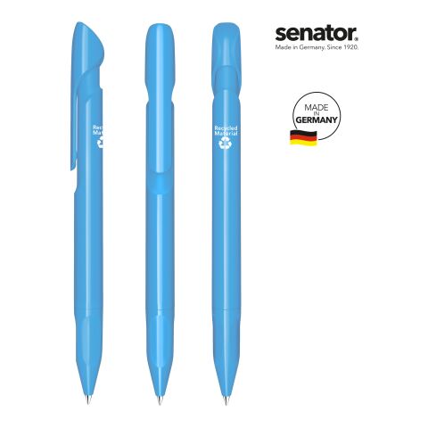 senator Evoxx Polished Recycled Druckkugelschreiber hellblau | ohne Werbeanbringung | Nicht verfügbar | Nicht verfügbar