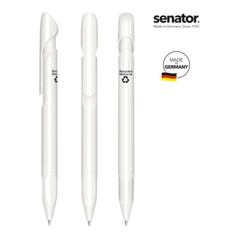senator Evoxx Polished Recycled Druckkugelschreiber weiß | ohne Werbeanbringung | Nicht verfügbar | Nicht verfügbar