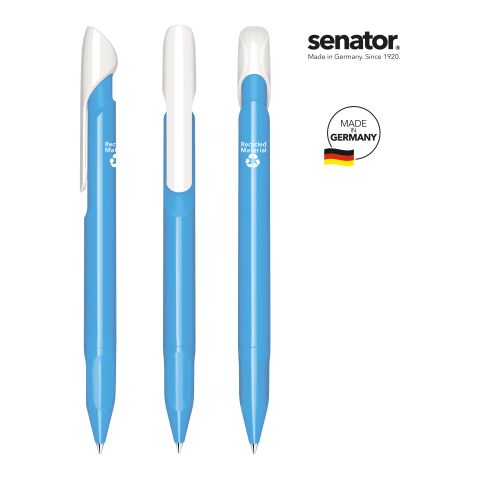 senator Evoxx Duo Polished Recycled Druckkugelschreiber hellblau | ohne Werbeanbringung | Nicht verfügbar | Nicht verfügbar