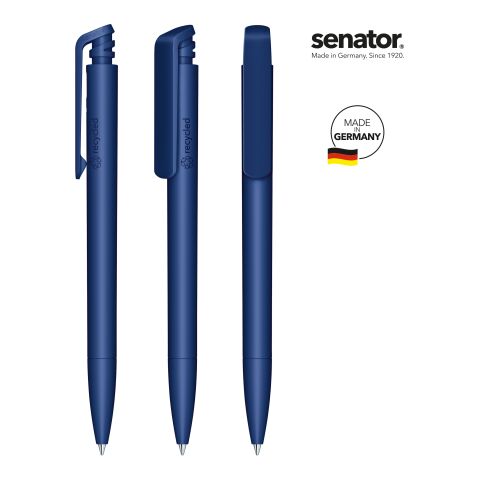 senator Trento Matt Recycled Druckkugelschreiber Marineblau | ohne Werbeanbringung | Nicht verfügbar | Nicht verfügbar