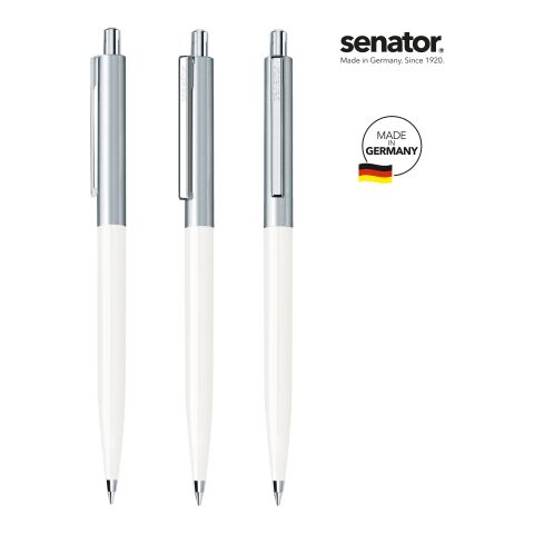 senator Point Metal Druckkugelschreiber weiß | ohne Werbeanbringung | ohne Werbeanbringung | Nicht verfügbar