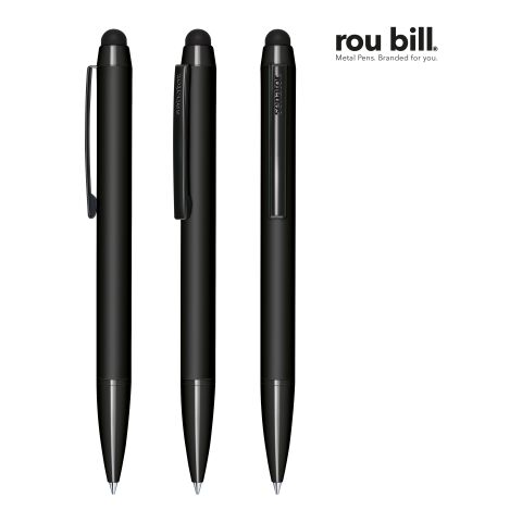 roubill Attract Soft Touch Kugelschreiber Touch Pad Pen Schwarz | ohne Werbeanbringung | Nicht verfügbar | Nicht verfügbar