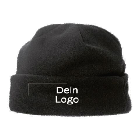 Fleece-Mütze 'Brixen' aus Polyester-Fleece Schwarz | ohne Werbeanbringung | Nicht verfügbar | Nicht verfügbar