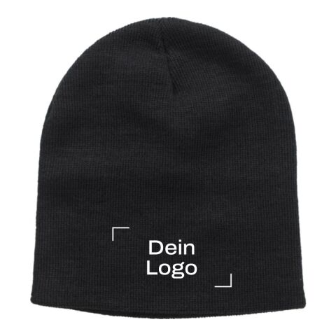 RPET-Polyester-Mütze Jayden Schwarz | ohne Werbeanbringung | Nicht verfügbar | Nicht verfügbar