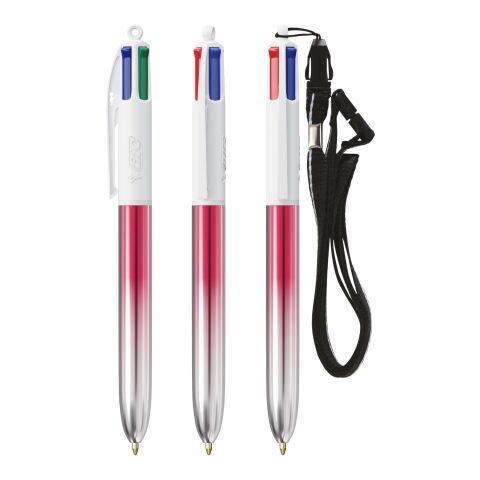BIC® 4 Colours® Bicolor + lanyard