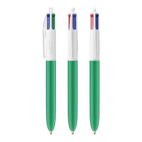 BIC® 4 Colours Kugelschreiber BritePix Digital Weiß-grün | ohne Werbeanbringung | Nicht verfügbar | Nicht verfügbar