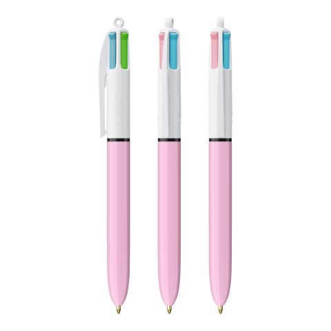 BIC® 4 Colours Fashion Kugelschreiber Weiß-Pastelllila | ohne Werbeanbringung | Nicht verfügbar | Nicht verfügbar