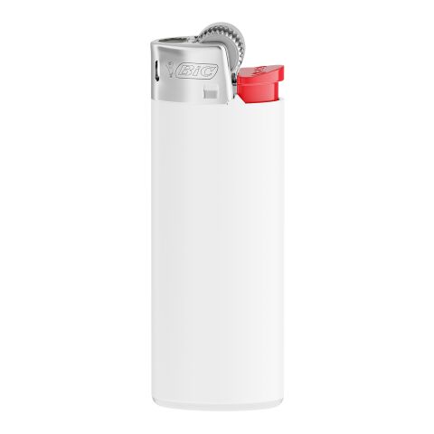 BIC® J25 Standard Feuerzeug Weiß-Weiß-Rot-hellgrau | ohne Werbeanbringung | Nicht verfügbar | Nicht verfügbar