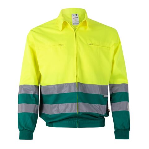 VL NEPTUNE LARGE. Zweifarbige Twill-Jacke (210g/m²) aus Polyester (80%) und Baumwolle (20%) Grün | ohne Werbeanbringung | Nicht verfügbar | Nicht verfügbar | Nicht verfügbar